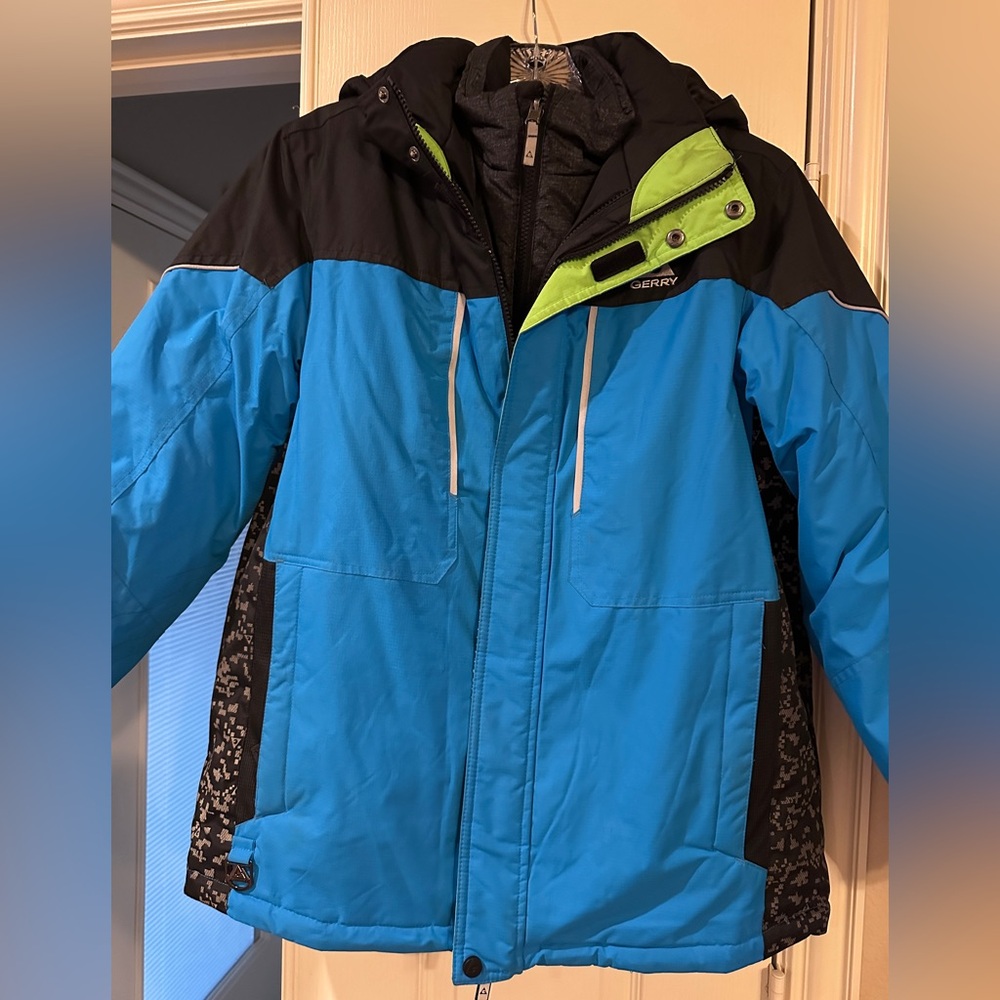 Gerry Weber Boys' Large 3-in-1 Blue and Black Puffer Jacket